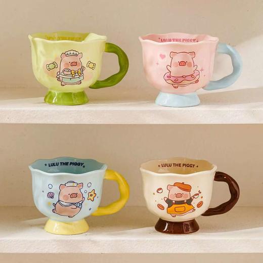 4楼Eubelle欧蓓 川岛屋&lulu猪联名 马克杯陶瓷杯360ml 办公室 早餐杯/咖啡杯 活动价：29.9元 商品图4