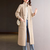XMZ1051长款立领卫衣外套女春秋外搭2025新款宽松休闲过膝针织棒球服开衫 商品缩略图0