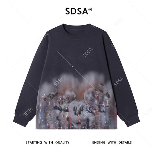 58310SDSA男士秋冬新款痞帅男装时尚动漫米奇印花圆领卫衣宽松百搭上衣 商品图1