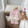 【韩系甜美小猫咪！打造可爱小公主】2025新款婴童秋季韩版蝴蝶结猫咪套装小女宝上衣裤子两件套外出服。hb 商品缩略图0