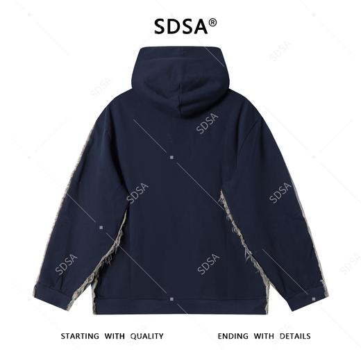 80149SDSA男士秋冬新款痞帅男装潮牌牛仔拼接连帽夹克外套百搭宽松时尚 商品图5