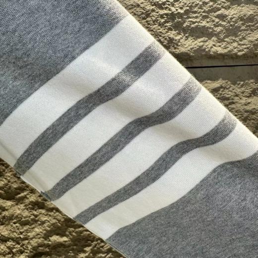 D100424秋冬款手臂四条杠针织毛圈连帽卫衣男女同款 商品图7