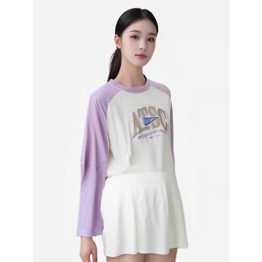 XY/安踏T恤长袖女圆领透气秋新款训练跑步半高领运动上衣162438402 商品图0