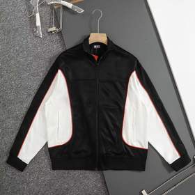 D100408拼色立领拉链夹克外套赛车服夹克