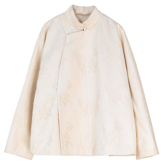 牧衣游原创 棉麻棉衣女冬季新款蓬松保暖古朴高领棉服 秦桑曲厘 商品图4