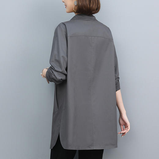丁摩 大码女装短款洋气薄款风衣外套女士上衣新款5ZF-8205 商品图3
