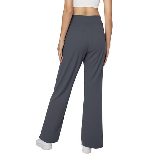 【3~5天发货】跃牌【美度空间】系列 秋冬加厚加绒瑜伽阔腿裤高腰松弛感系带休闲卫裤女CK53012 商品图1