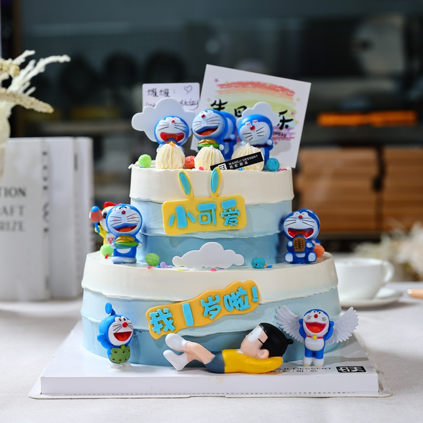 梦幻哆啦a梦，图一是4镑起双层的，2磅和3磅都是单层的