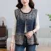 XX6352-198 2025秋装针织马甲外套春秋时髦洋气针织坎肩开衫宽松大码马夹女 商品缩略图2