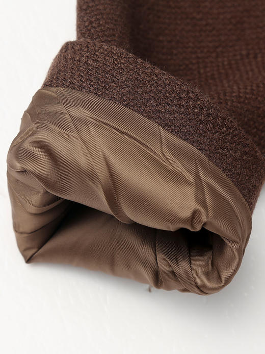 复古棕色小香风短款外套女 圆领金属扣口袋设计 秋季气质百搭上衣 商品图4