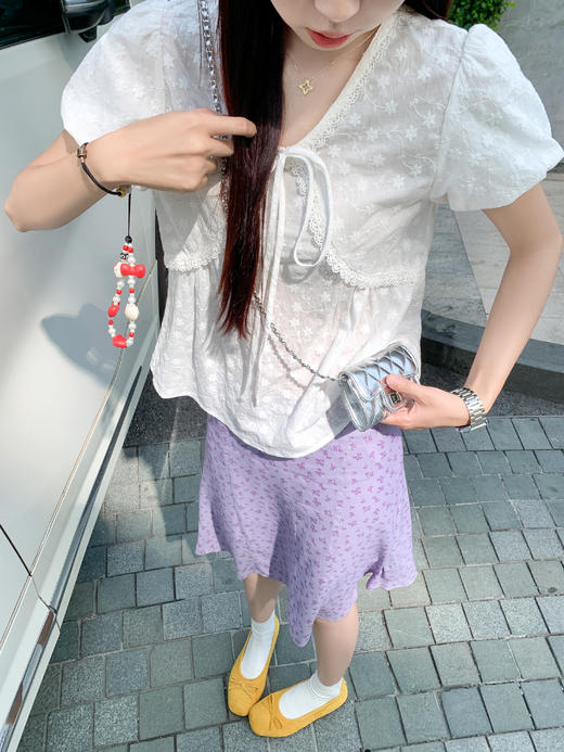 <曾小咸推荐>4.6现货秒杀！微信超特价！ 紫色半身裙 日常119.99 立减70 秒杀49.99！白色衬衫短袖 日常139.99 立减80 秒杀59.99！ 商品图6