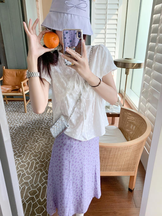 <曾小咸推荐>4.6现货秒杀！微信超特价！ 紫色半身裙 日常119.99 立减70 秒杀49.99！白色衬衫短袖 日常139.99 立减80 秒杀59.99！ 商品图5