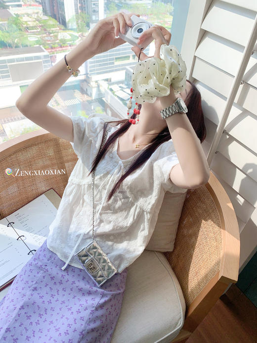 <曾小咸推荐>4.6现货秒杀！微信超特价！ 紫色半身裙 日常119.99 立减70 秒杀49.99！白色衬衫短袖 日常139.99 立减80 秒杀59.99！ 商品图9