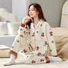 雀说睡衣女新款空气棉夹层加厚保暖舒适甜美可爱卡通女士家居服AL99101 商品缩略图0
