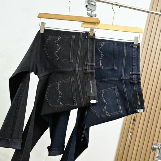 D100534秋季男士商务立体裁剪直筒牛仔裤休闲裤 商品图1