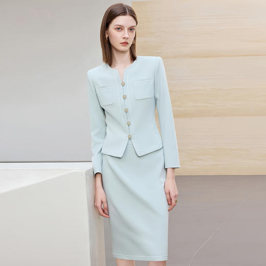IWY/气质职场名媛西装半裙两件套2025新款医美珠宝接待工作服CS2469 商品图2