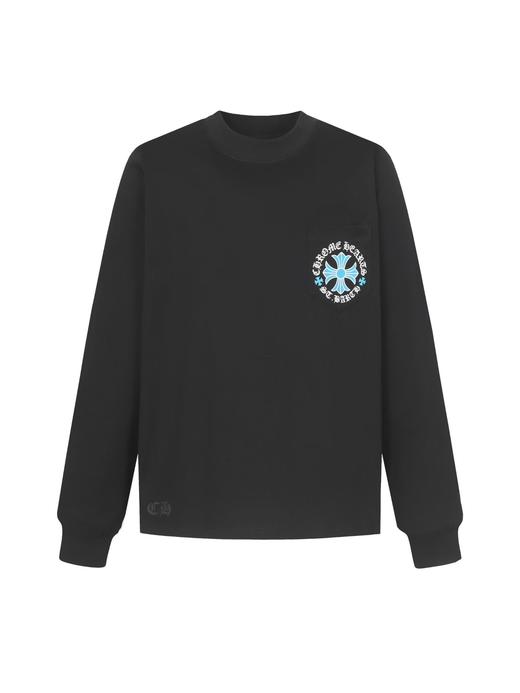 中性款口袋印花长袖T恤C01 商品图0