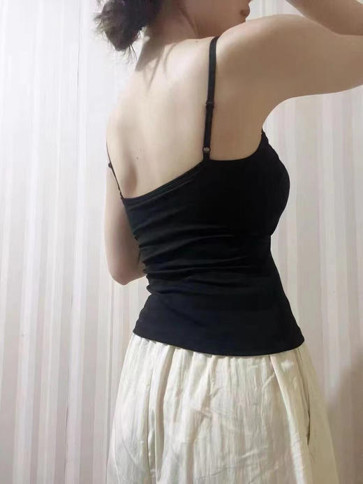SUNJ5957法式7A抗菌一体蕾丝背心 商品图2