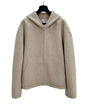 男款羊绒连帽外套001