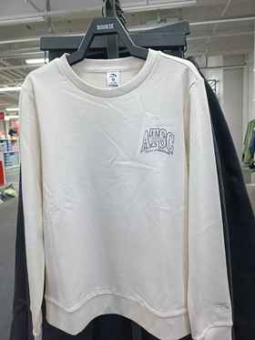 XY/安踏女士舒适柔软宽松圆领套头休闲运动卫衣162438708--2