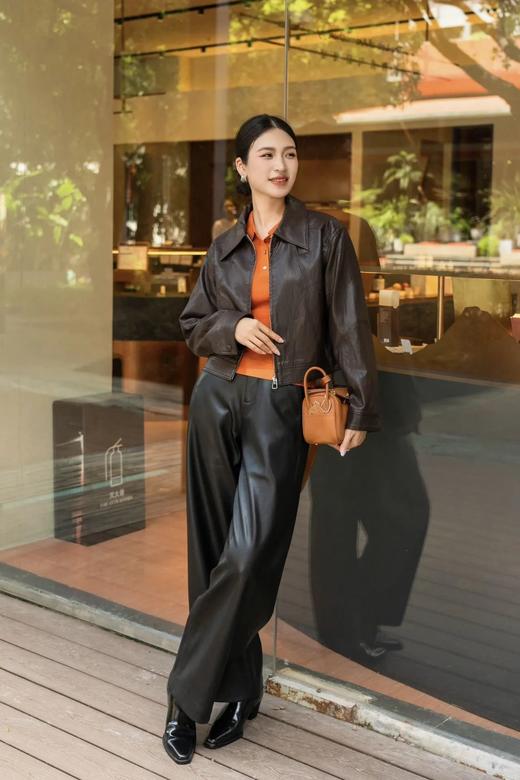 复古宽松机车皮夹克 ME4062 商品图10