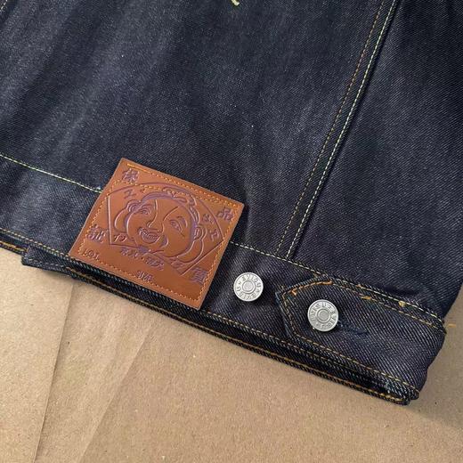 D100532时尚休闲男士双狛犬刺绣牛仔夹克外套 商品图14