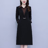 雀说轻奢高级感长袖连衣裙新款洋气质假两件裙子AL2650 商品缩略图3