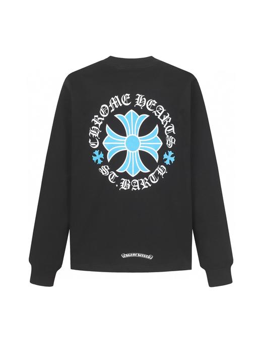 中性款口袋印花长袖T恤C01 商品图1