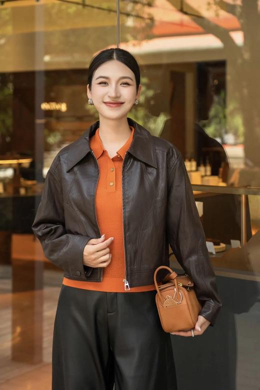 复古宽松机车皮夹克 ME4062 商品图7