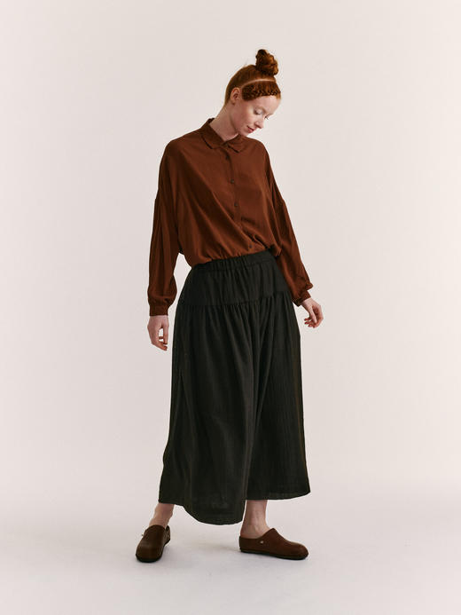 Casey Casey 25AW 栗棕色SQUARBI落肩衬衫 商品图0