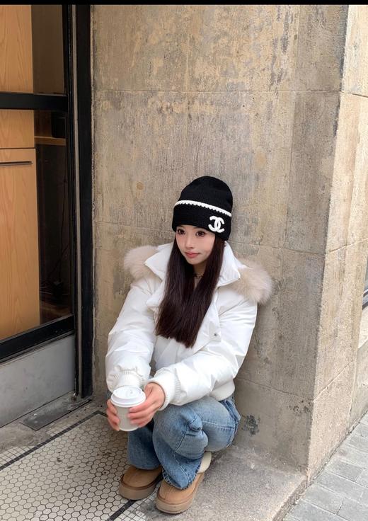 香奈儿针织冷帽 黑+白的“高级感密码”（COCO） 商品图8