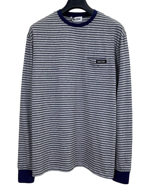 中性款条纹长袖T恤017 商品图0