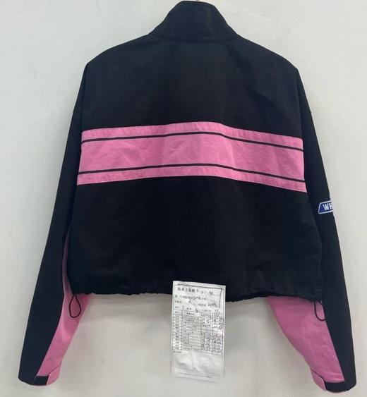 ZC立领拼色机车长袖短外套0805（黑）秋季 253050230321 商品图1