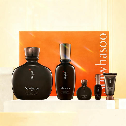 韩国 SULWHASOO雪花秀 男士本润致选水/乳2件套 套盒 (精华水140ml+15ml+乳液90ml+8ml+防晒15ml) 商品图0