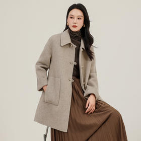 TC 621668大衣羊毛呢子大码时尚毛呢外套