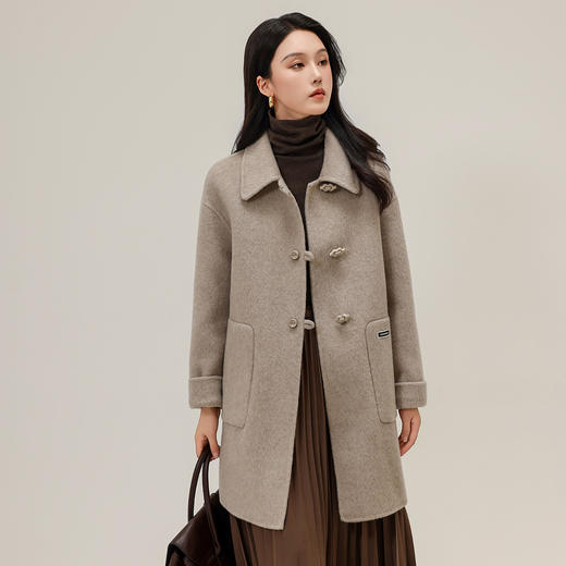 TC 621668大衣羊毛呢子大码时尚毛呢外套 商品图2