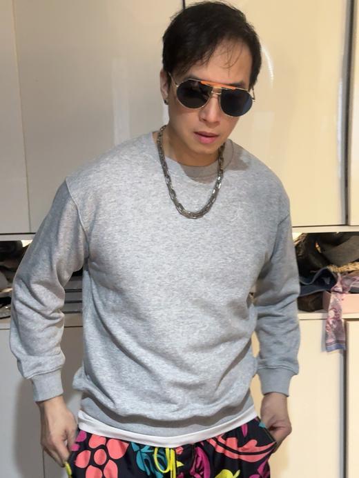 乔家纯色柔软亲肤圆领卫衣-HJ1354 商品图10