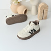 经典鲨2025冬季专柜新款百搭圆头时尚拼色高帮休闲鞋板鞋女KW326-558101 商品缩略图1