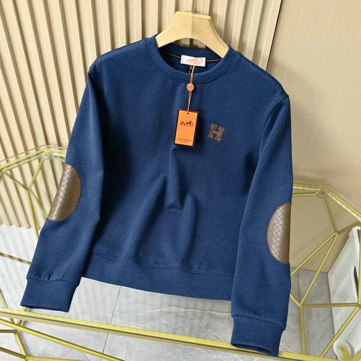 Hermes/爱马仕专柜新品高百搭纯色圆领卫衣打底衫！ 商品图4