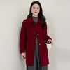 TC 621670双面呢大衣毛呢外套加厚中长款外套 商品缩略图2