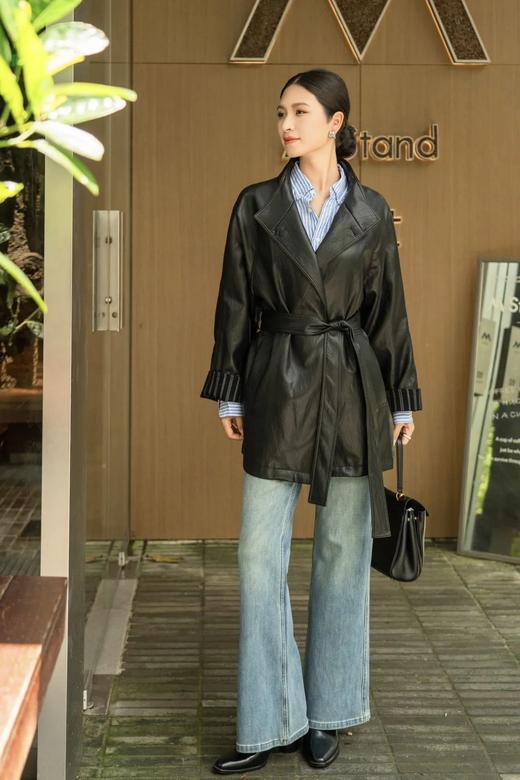 法式设计PU皮衣外套女 ME4080 商品图4