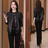 皮衣立领短外套女2025秋季新款洋气宽松显瘦小个子高级感皮夹克 商品缩略图2