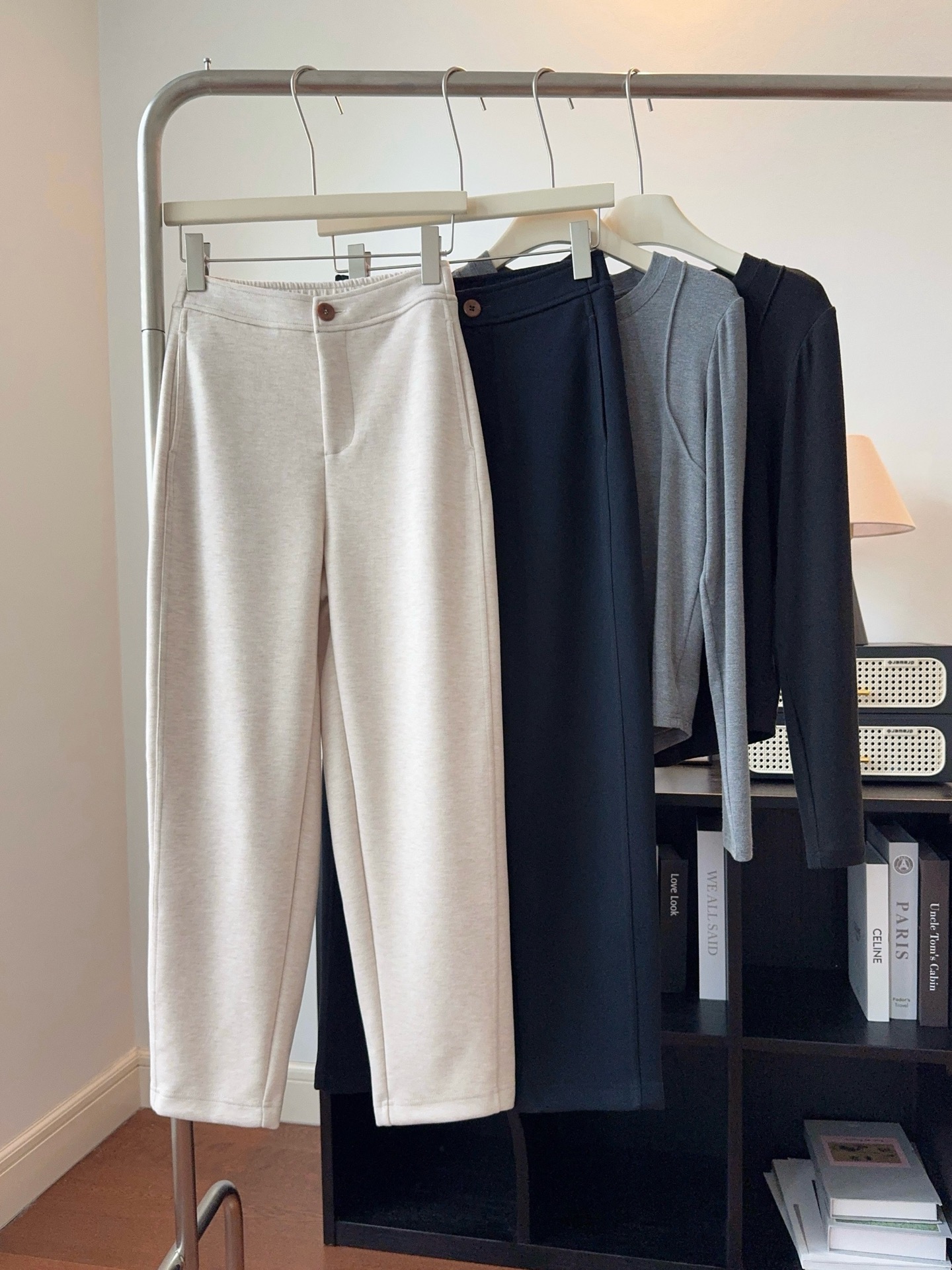 女款 冬季醋酸羊毛裤，哈伦裤和西装裤之间的版型