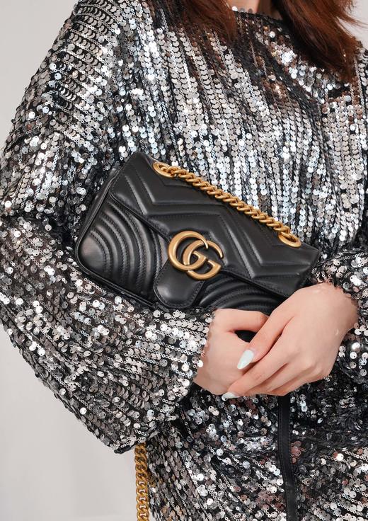 预售：PS10天发货  𝐆𝐆 𝐌𝐚𝐫𝐦𝐨𝐧𝐭 黑色  22CM 小号 （MM） 商品图5