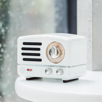 猫王收音机猫王音响小王子OTR无线便携式蓝牙音箱家用户外可爱复古小音响 纯真白 节日礼物送男生女生 商品图1