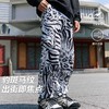 录士LUSHISI美式街头户外亲肤凉感斑豹纹理主题直筒潮流抽绳长裤 商品缩略图0