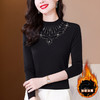 雀说半高圆领打底衫新款长袖加绒加厚洋气小衫内搭上衣AL506 商品缩略图1