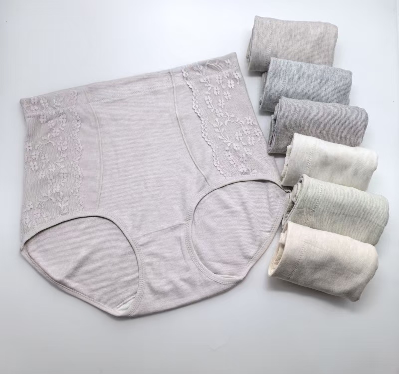 MH竹纤维女士高腰暖绒内裤36022