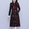 雀说改良旗袍连衣裙新款长袖高档洋气质AL2361 商品缩略图0