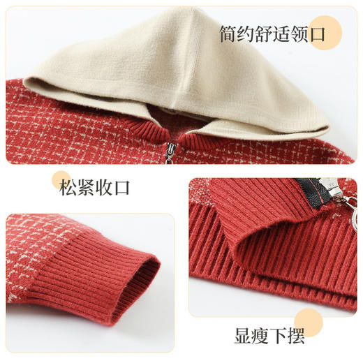 中年妈妈春秋装休闲外套短款夹克2025新款大码中老年女装洋气上衣 商品图2